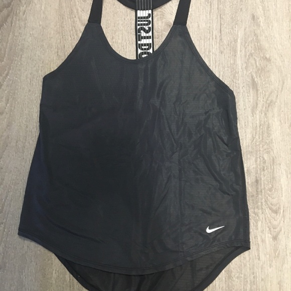 Nike Tech Halter Style Black Top - Picture 2 of 4